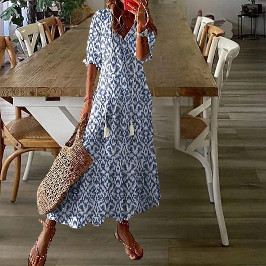 Boho Flowing Maxi Dress