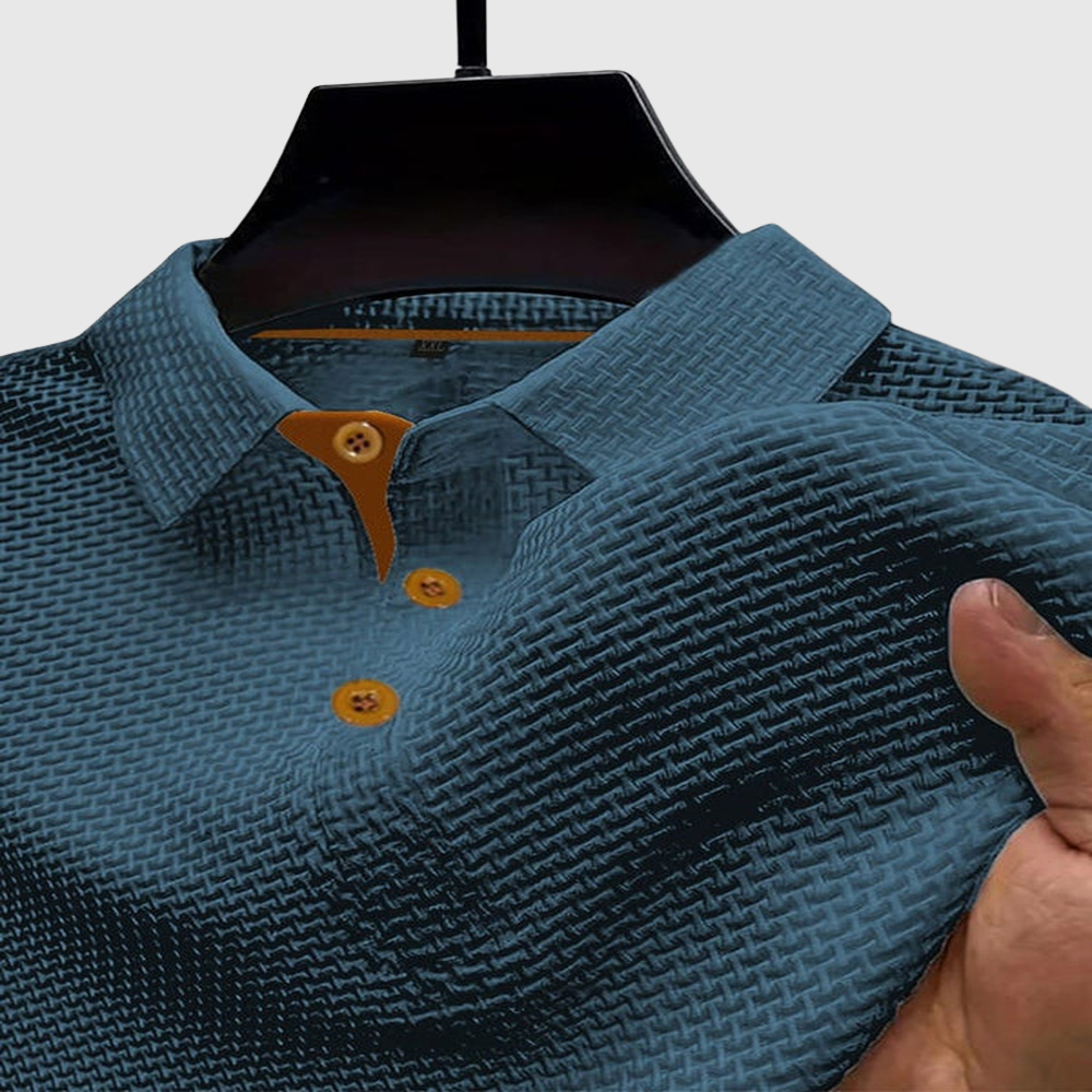 Modern Textured Airy Polo Shirt