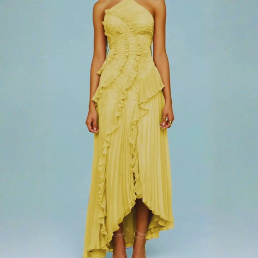 Radiant Halter Maxi Dress Backless
