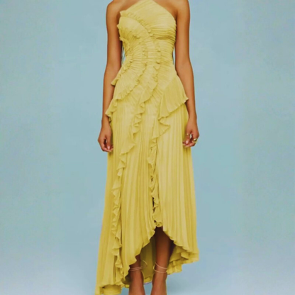 Radiant Halter Maxi Dress Backless