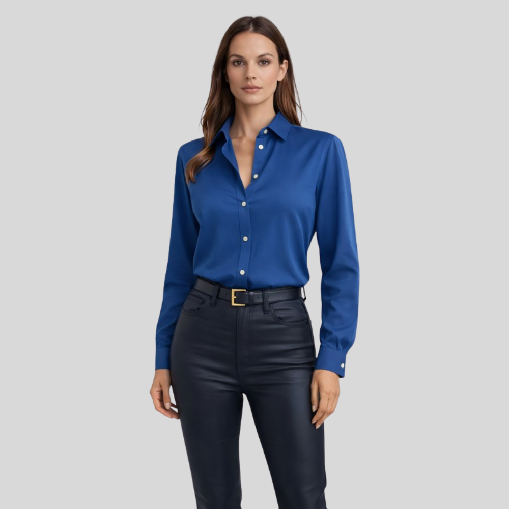 Relaxed Blouse V Neck