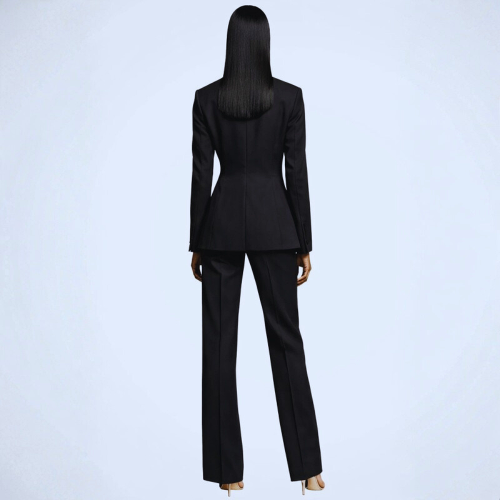 Sleek Blazer Trousers Set