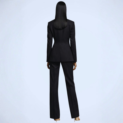 Sleek Blazer Trousers Set