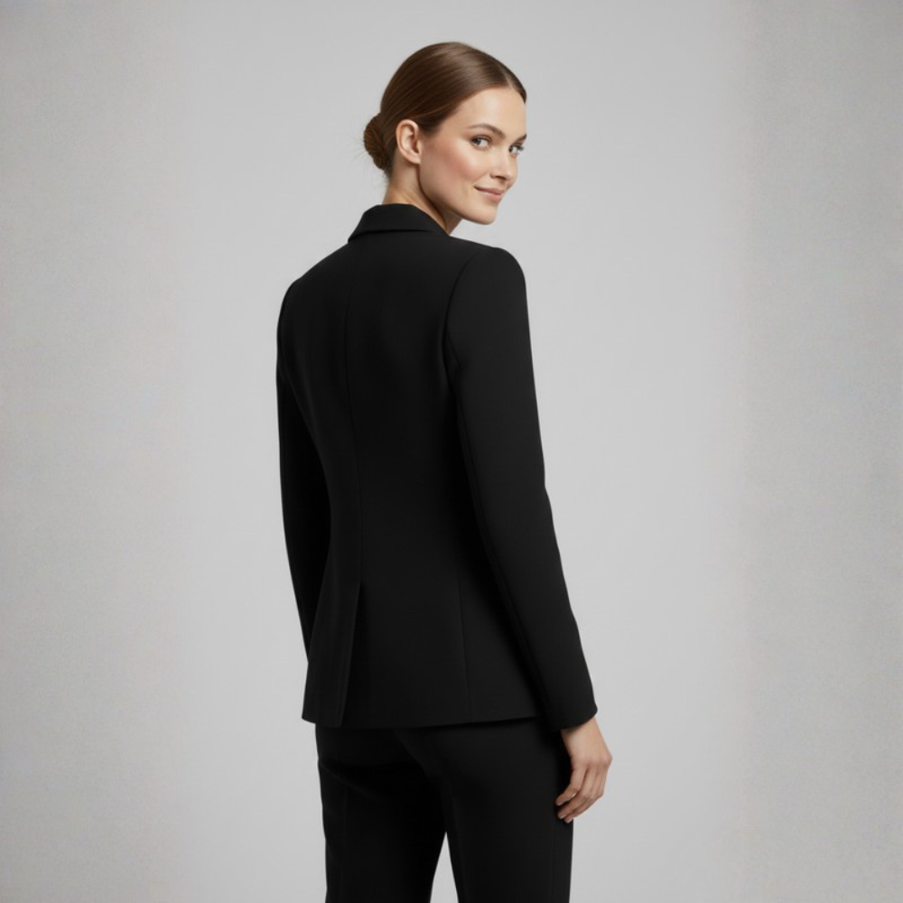 Polished Blazer Notch Collar
