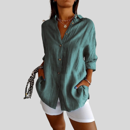 Textured Button Up Shirt