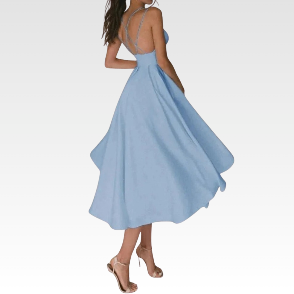 Graceful Strappy Midi Dress