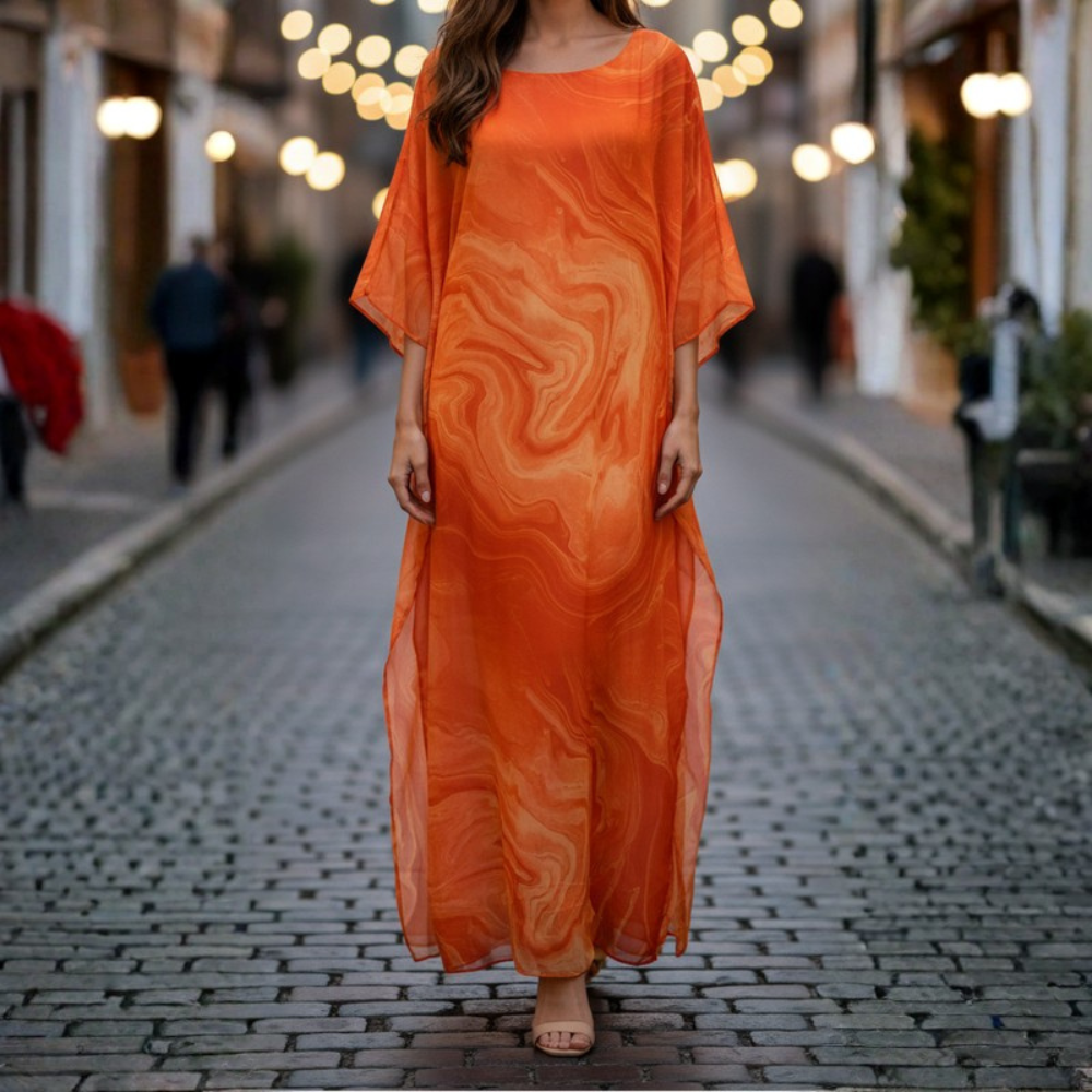 Graceful Chiffon Evening Maxi Dress