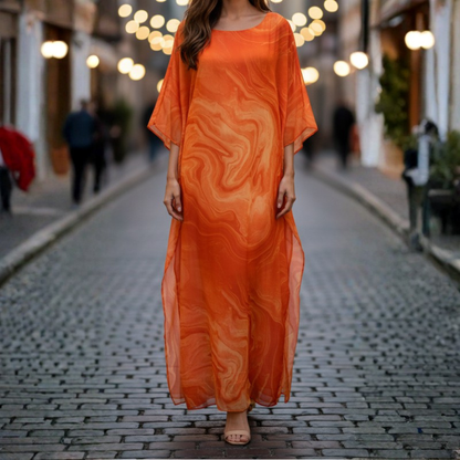 Graceful Chiffon Evening Maxi Dress