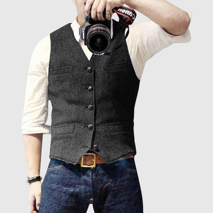 Slim Fit Button Front Waistcoat