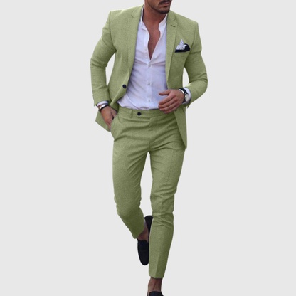 Slim Fit Two Piece Summer Suit