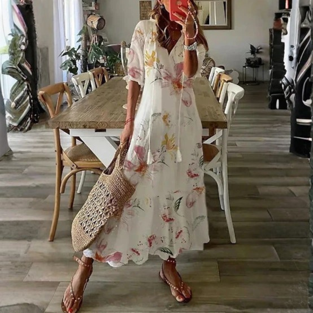 Boho Tassel Maxi Dress