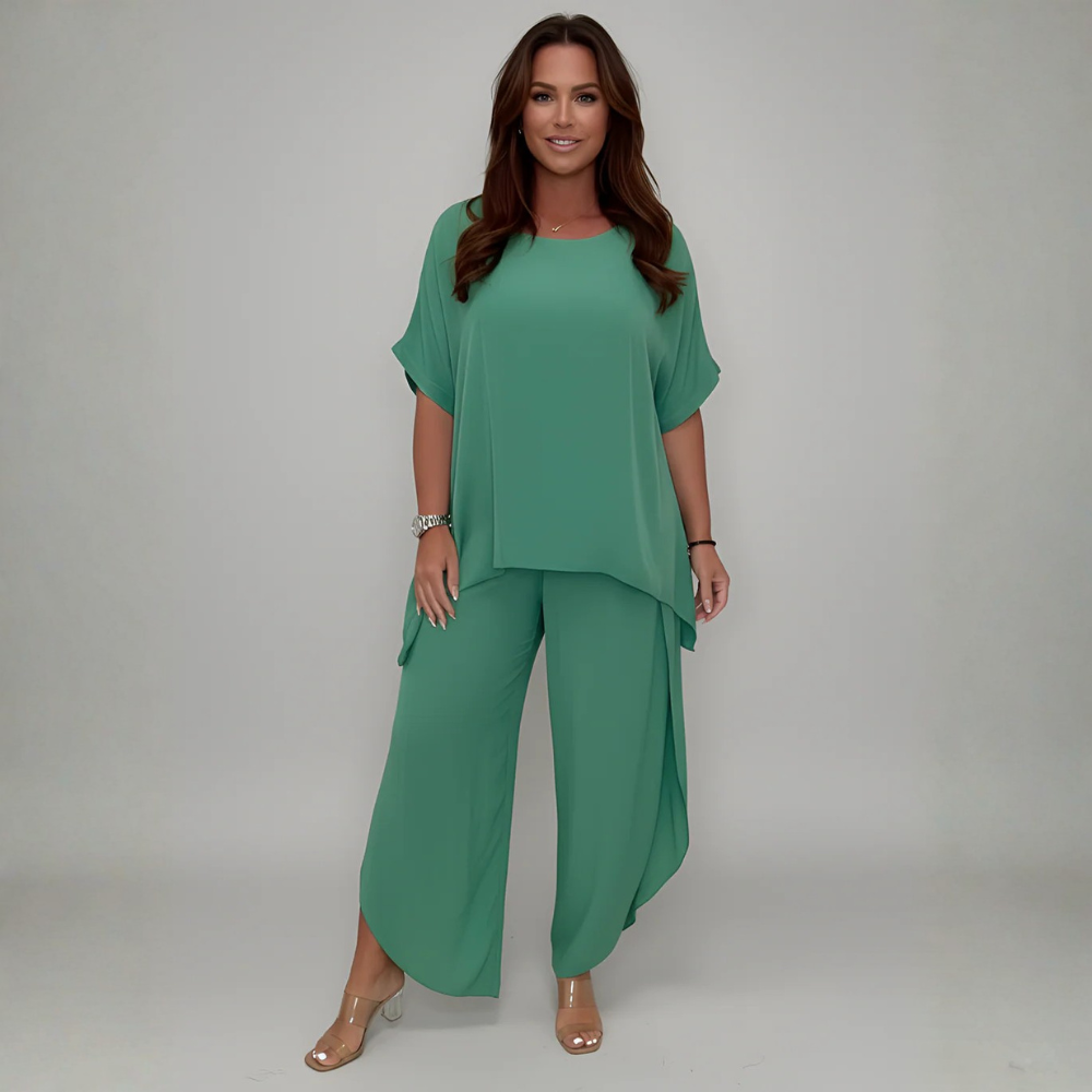 Flowing Linen Tunic Set