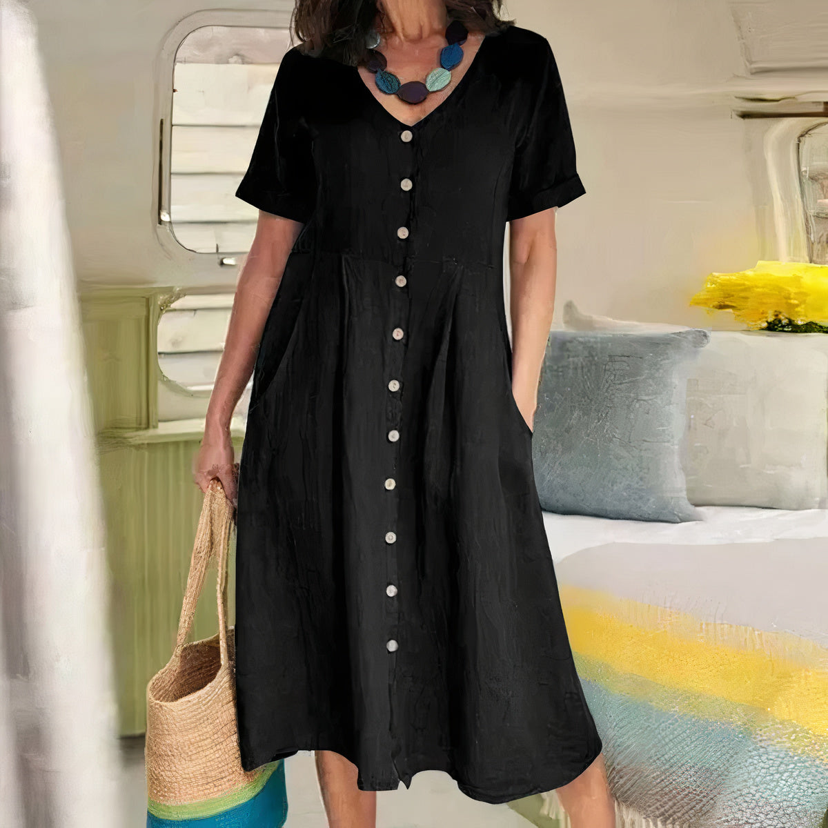 Airy Linen Summer Dress