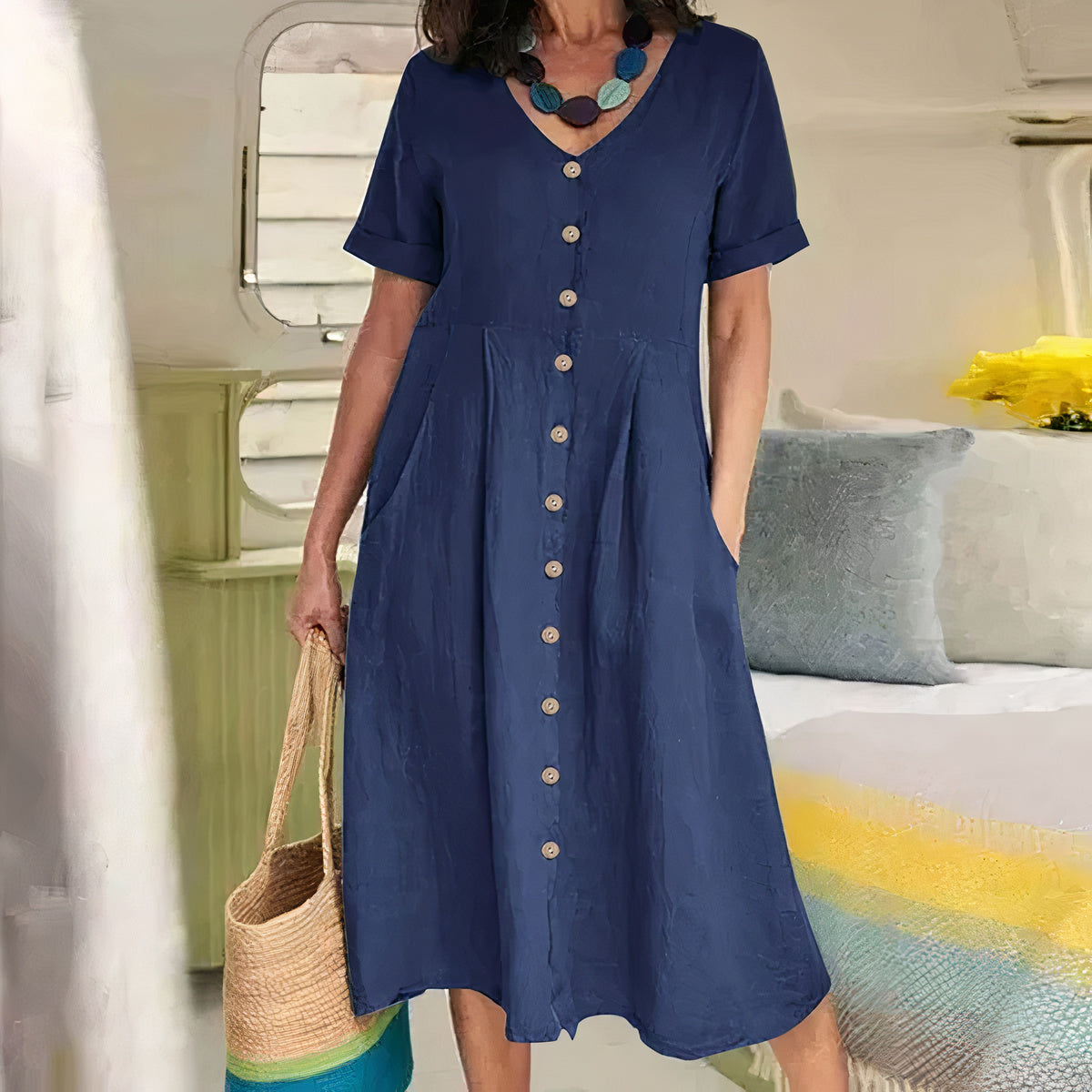 Airy Linen Summer Dress