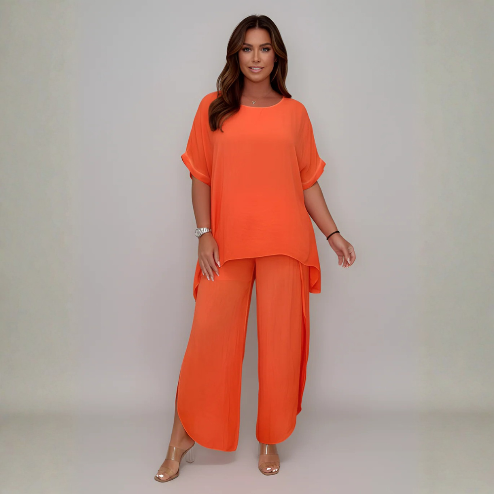 Flowing Linen Tunic Set