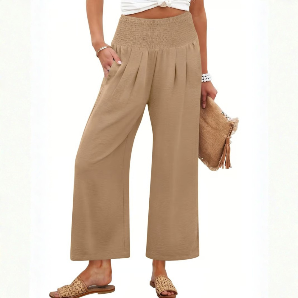 Effortless Smocked Palazzo Pants