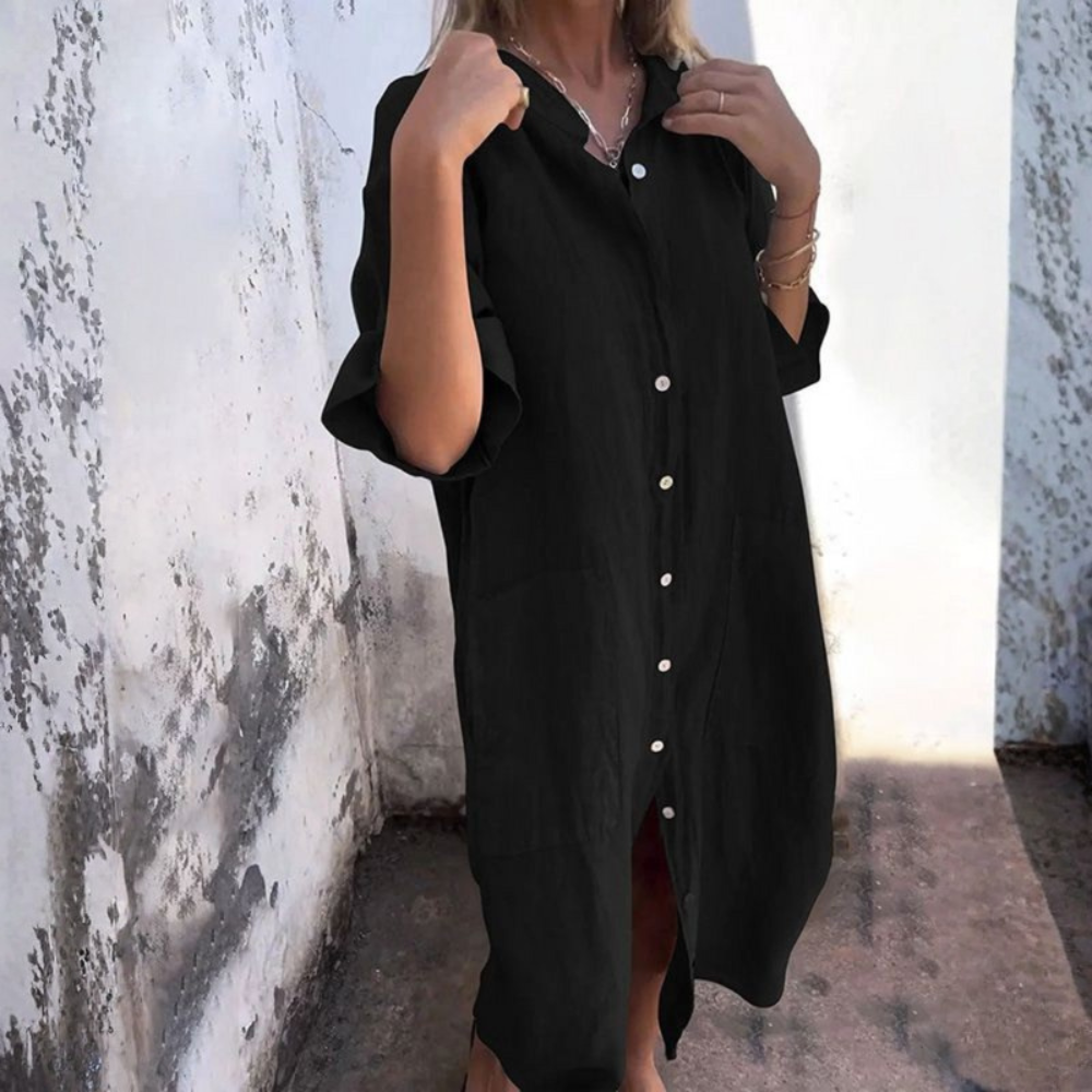 Boho Relaxed Midi Dress