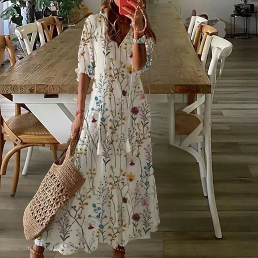Boho Flowing Maxi Dress