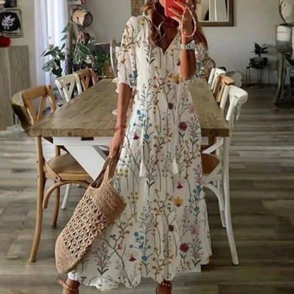 Boho Tassel Maxi Dress
