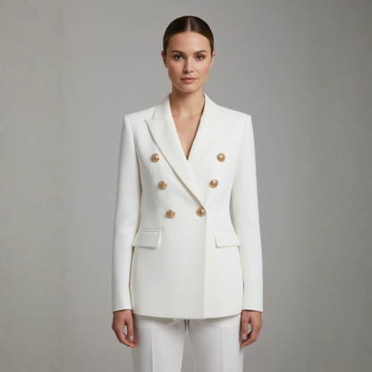 Polished Blazer Notch Collar