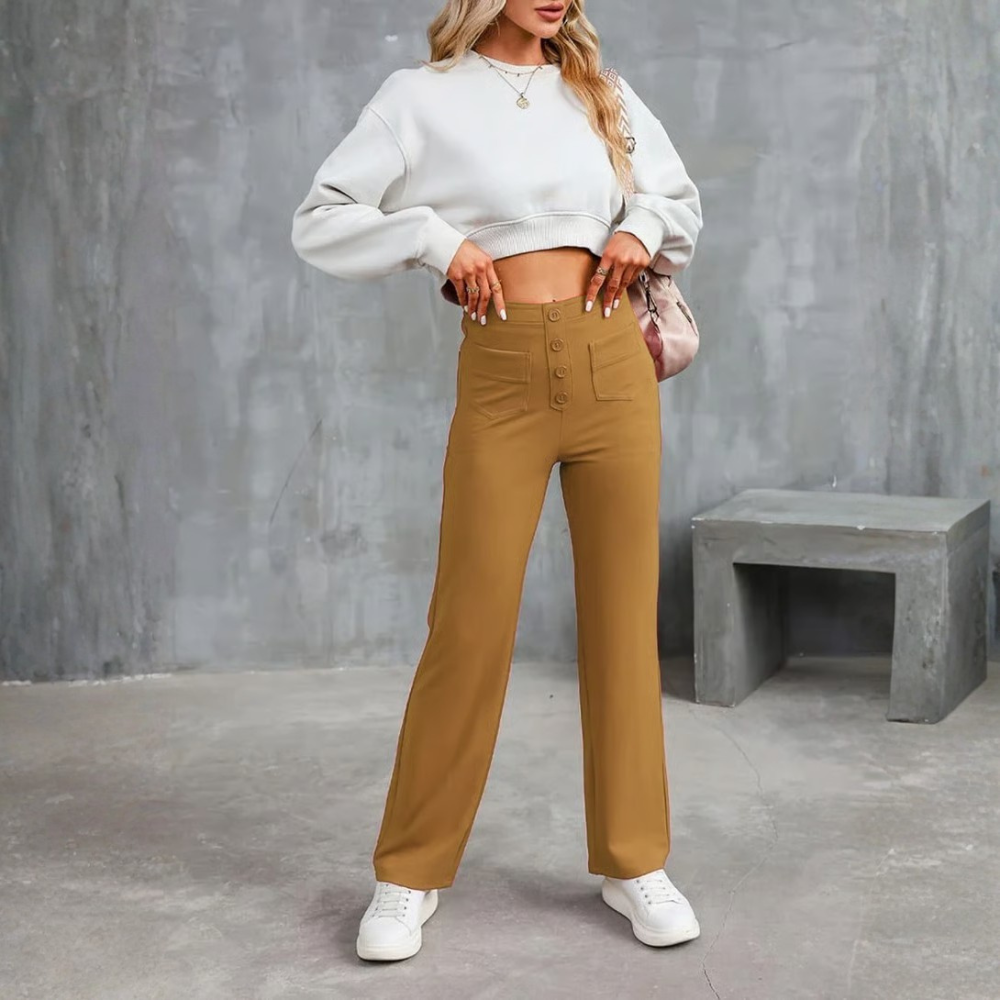 Stretchy High Waist Pants