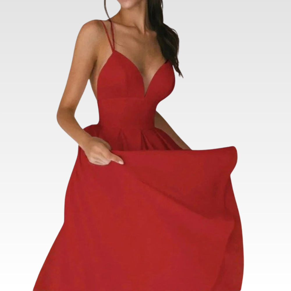 Graceful Strappy Midi Dress