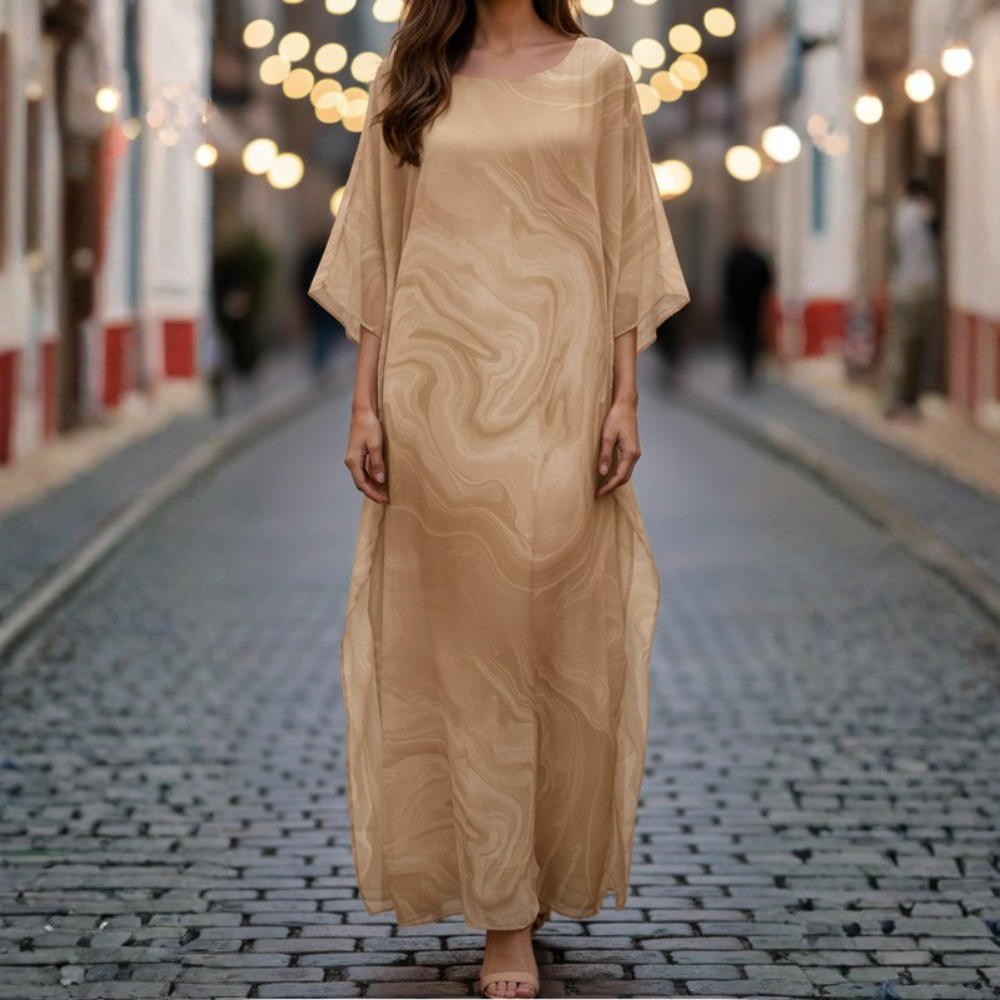 Graceful Chiffon Evening Maxi Dress