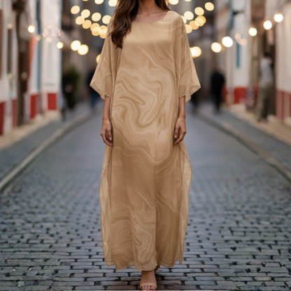 Graceful Chiffon Evening Maxi Dress