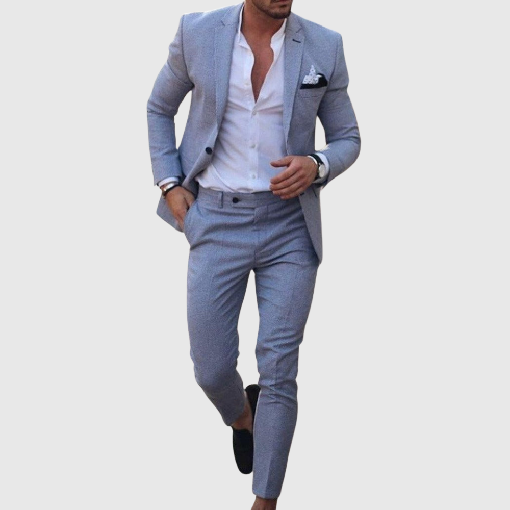 Slim Fit Two Piece Summer Suit