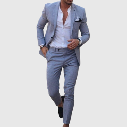 Slim Fit Two Piece Summer Suit