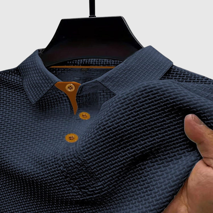 Modern Textured Airy Polo Shirt