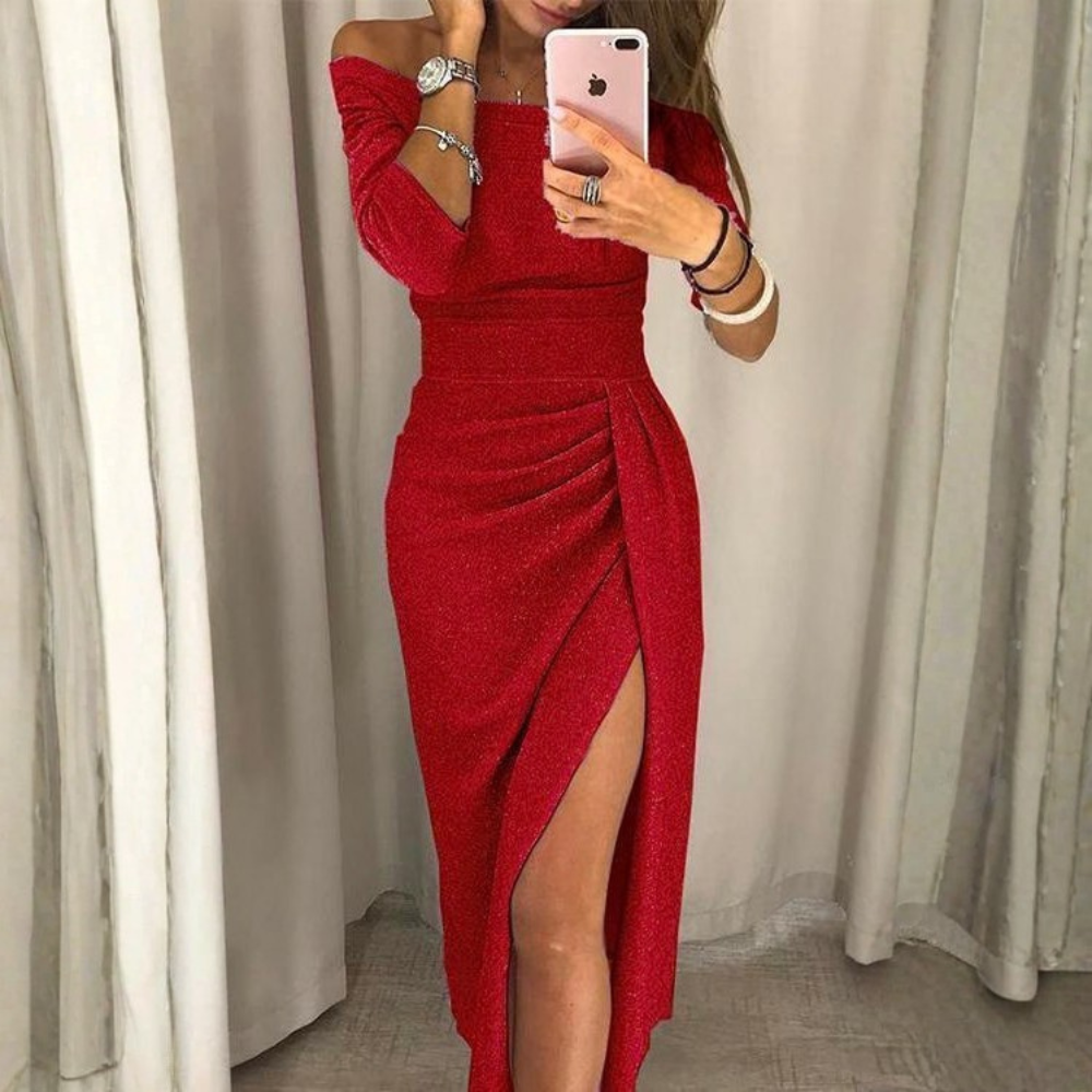 Glamorous Off Shoulder Maxi Dress