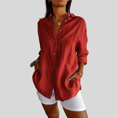 Textured Button Up Shirt