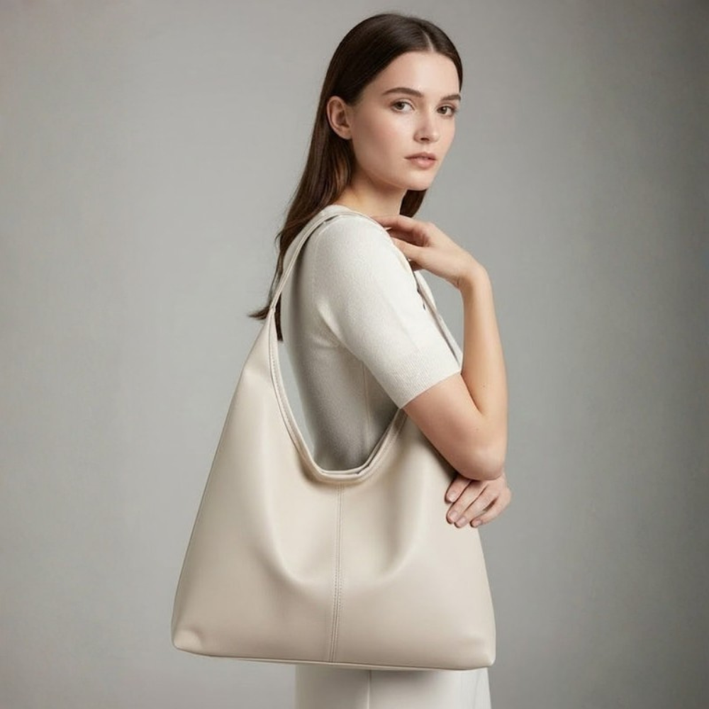 Spacious Zip Closure Tote Bag