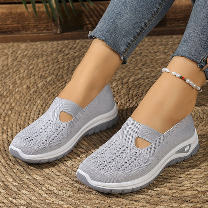 Breathable Knit Slip On Sneakers