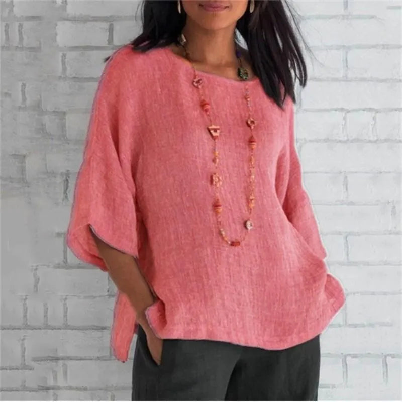 Airy Round Neck Top