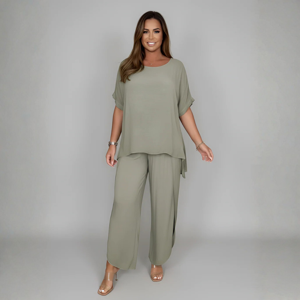 Flowing Linen Tunic Set
