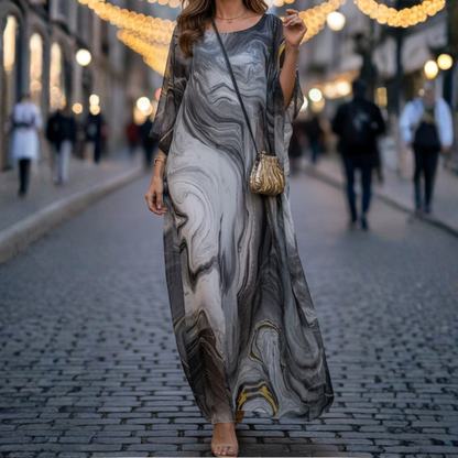 Graceful Chiffon Evening Maxi Dress