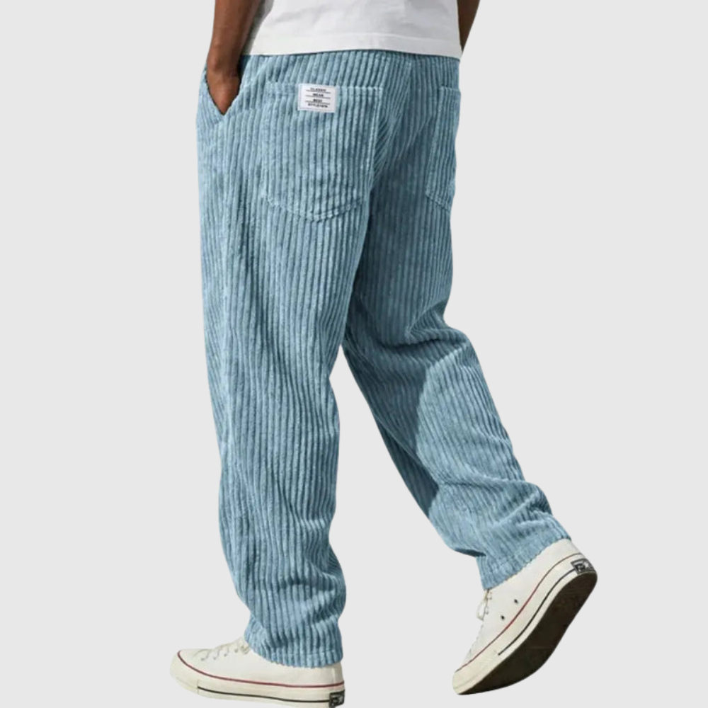 Relaxed Fit Casual Corduroy Trousers