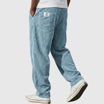 Relaxed Fit Casual Corduroy Trousers