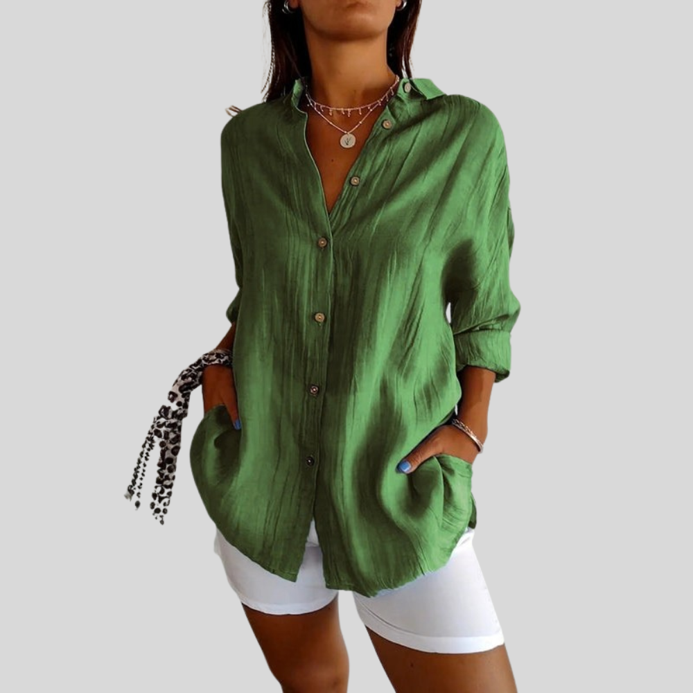 Textured Button Up Shirt