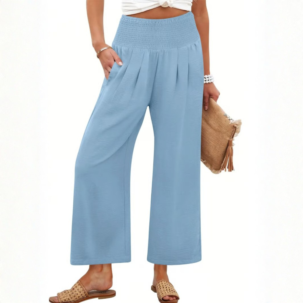 Effortless Smocked Palazzo Pants