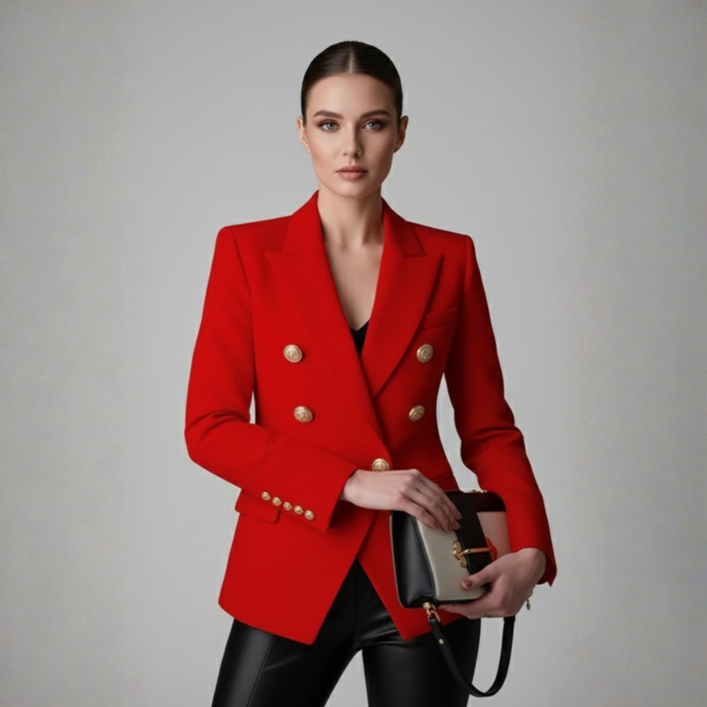 Polished Blazer Notch Collar