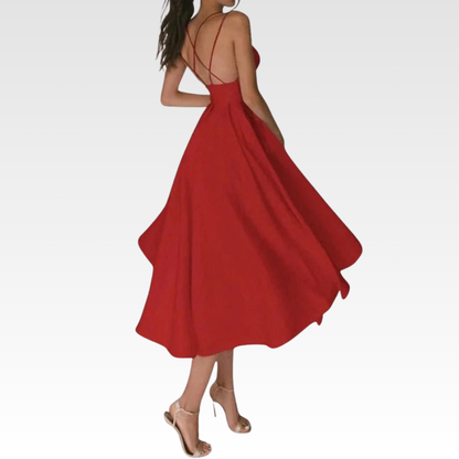 Graceful Strappy Midi Dress