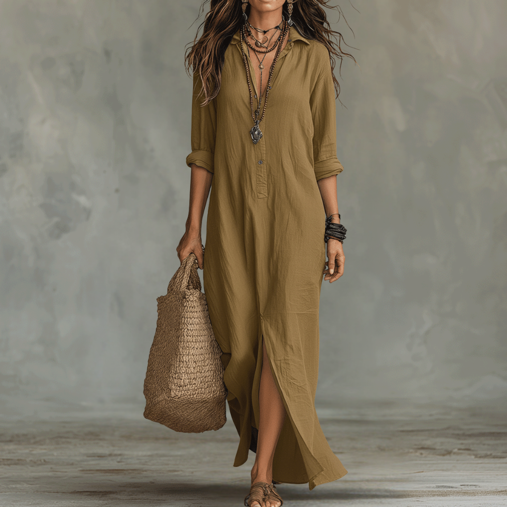 Flowing Bohemian Maxi Dress