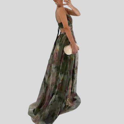 Airy Floral Maxi Dress