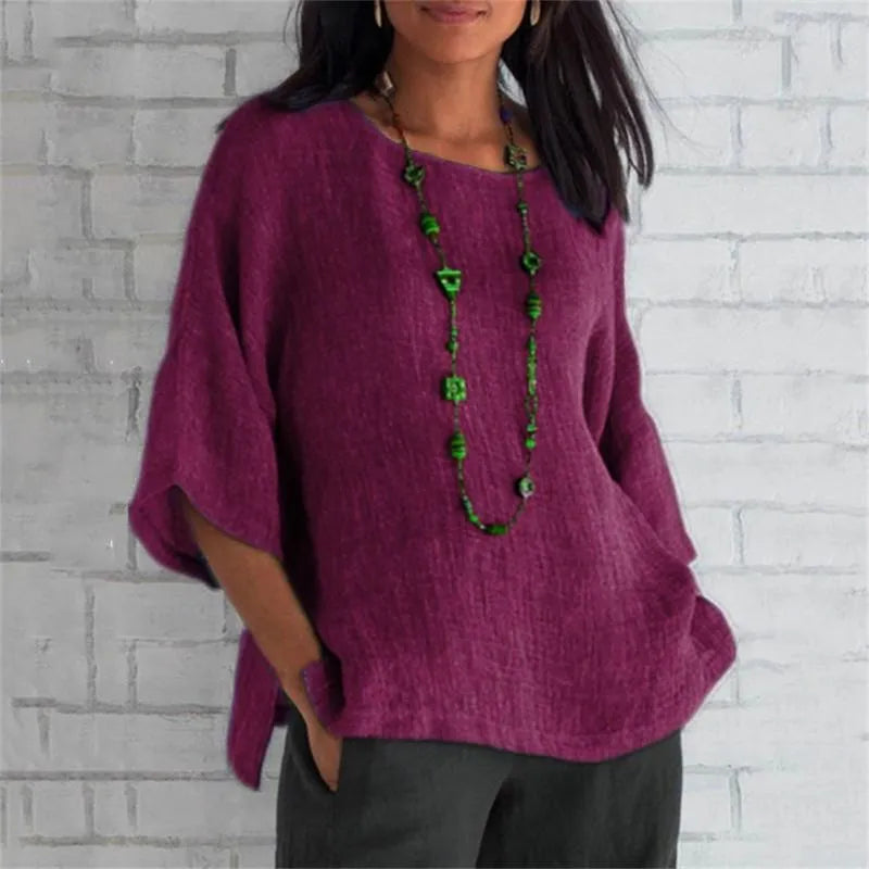 Airy Round Neck Top
