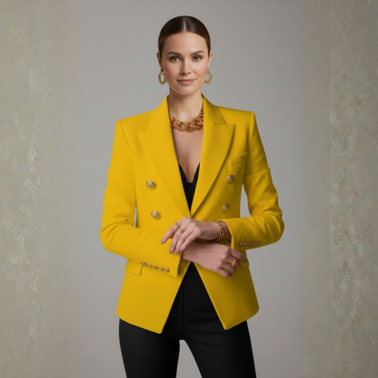 Polished Blazer Notch Collar