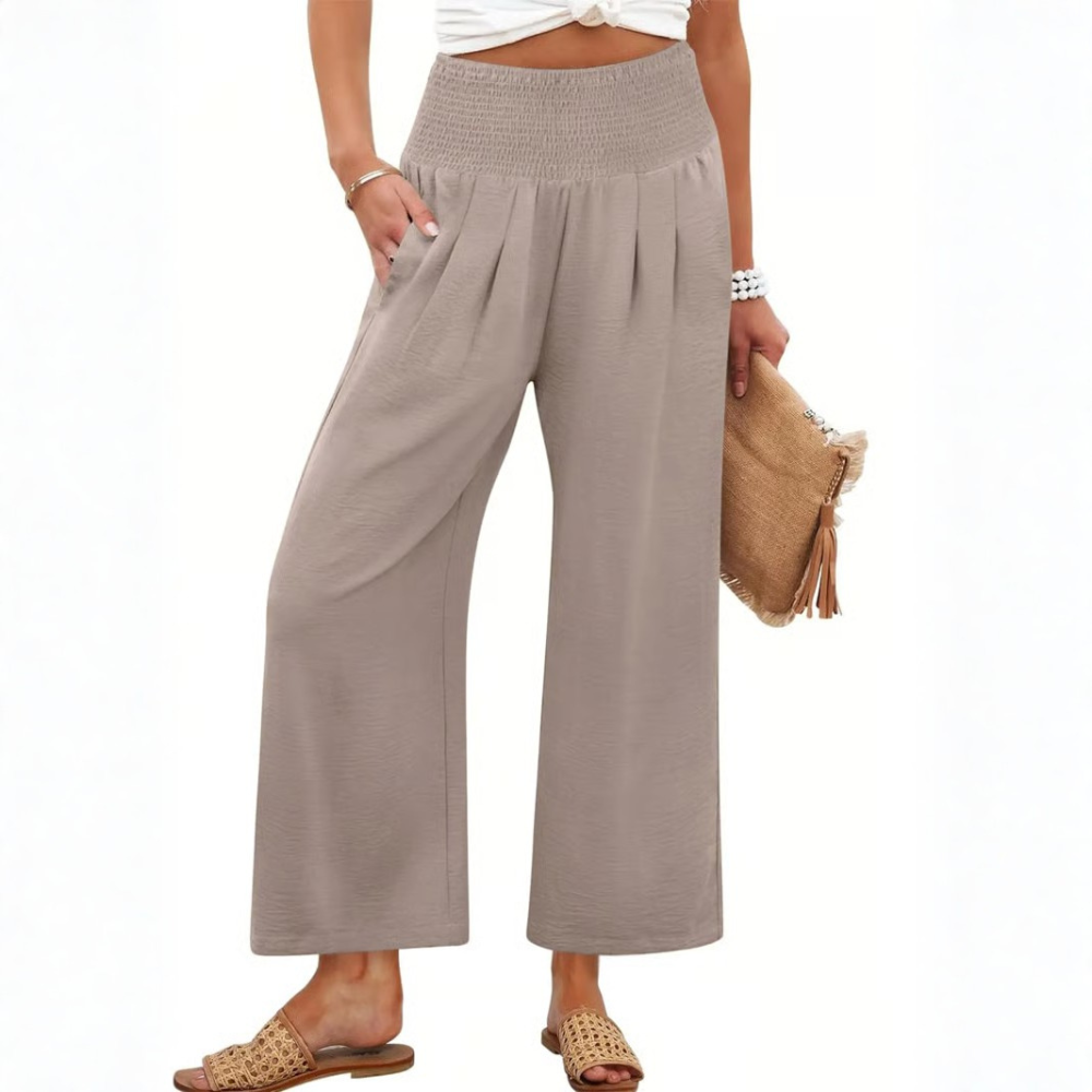 Effortless Smocked Palazzo Pants