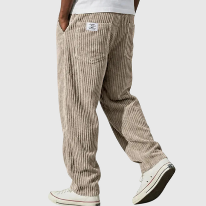 Relaxed Fit Casual Corduroy Trousers